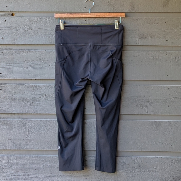 Lululemon Fast & Free Crop II *Nulux 19" Black Size 6 Style W6AS5S - Picture 6 of 11